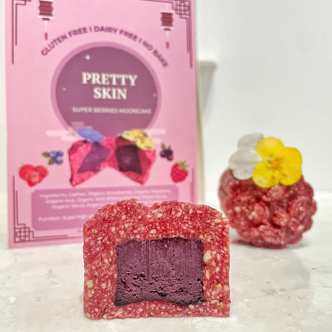 Mooncake - Strawberry Acai (1 pc)